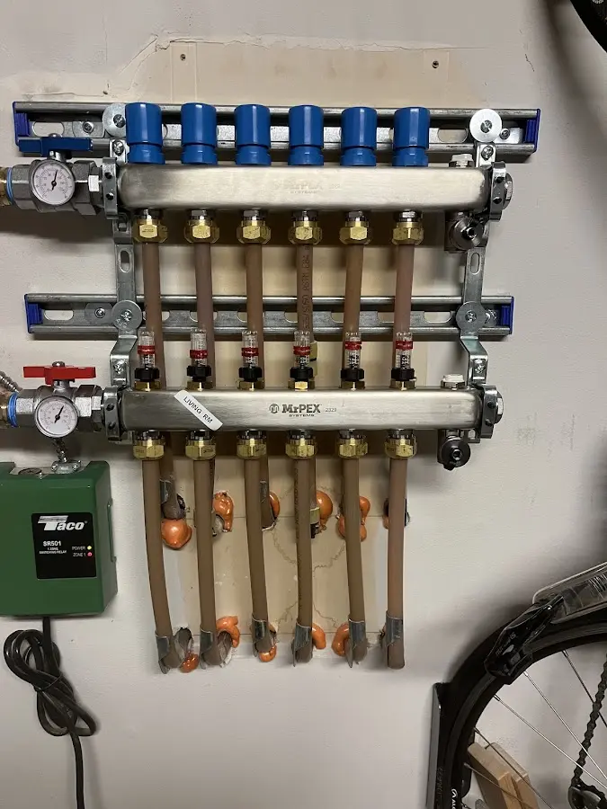 Plumber performing Gas Line Installation at a residential property in Mountain View